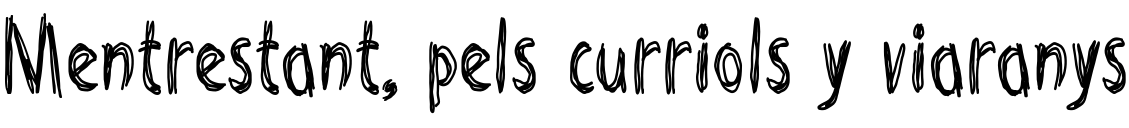 Fuente Riscada Doodle